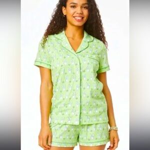 Roller Rabbit short sleeve pajama set